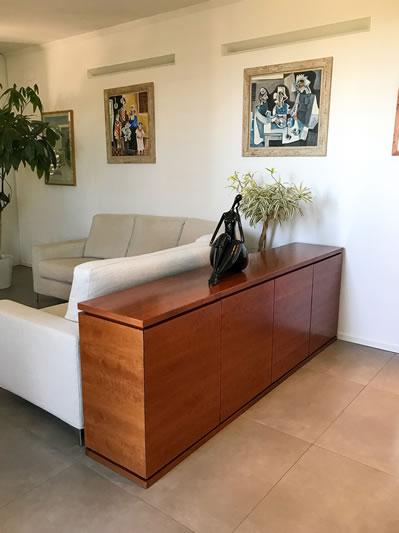 Interior Design furniture for Mobile in ciliegio soggiorno