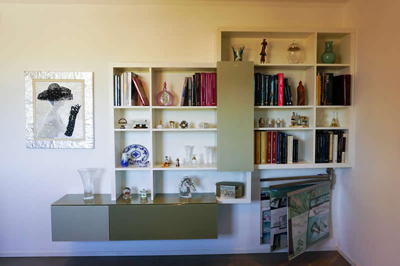 Interior Design furniture for Mobile-libreria a giorno